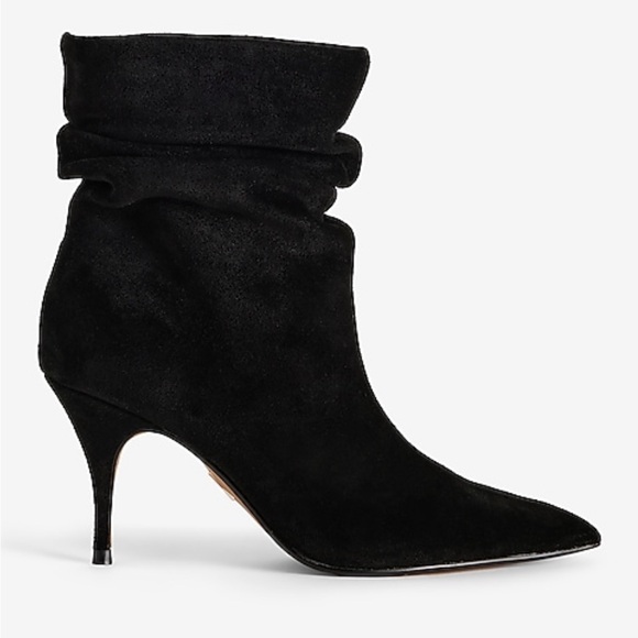 NWT Express black suede ankle boots in box - Picture 13 of 13